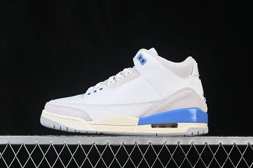 All categories Air Jordan Jordan series basketball shoes Air Jordan 3 LJR version Air Jordan 3 Retro "Lucky Shorts" AJ3 Joe 3 Lucky Shorts North Carolina Blue CT8532-101